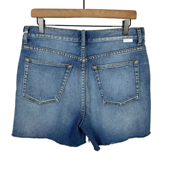 Boyish by HER NWT The Owen Mercy Island Denim Distressed Button Fly Jean Shorts - Picture 2 of 4